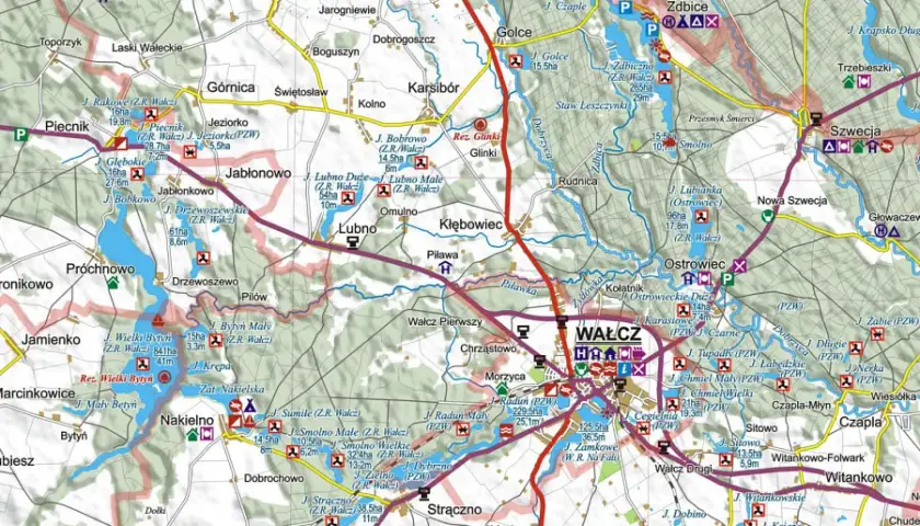 Mapa jezior PZW Zachodniopomorskie - znajdź najlepsze łowiska rybne