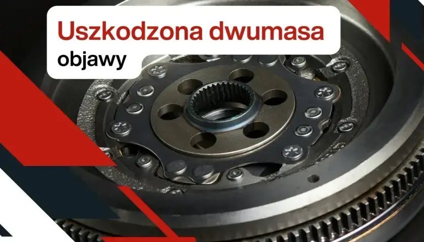 Zbliżenie na koło dwumasowe, które może wskazywać objawy uszkodzonej dwumasy w dieslu.