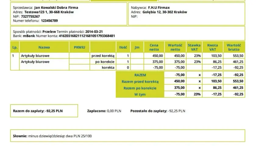 Błędny numer faktury: Nota czy korekta? Rozwiewamy wątpliwości!