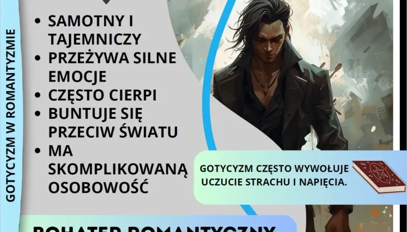 Samotny, tajemniczy bohater romantyczny, przeżywający silne emocje i buntujący się przeciw światu. Jego skomplikowana osobowość odzwierciedla objawy obsesji.