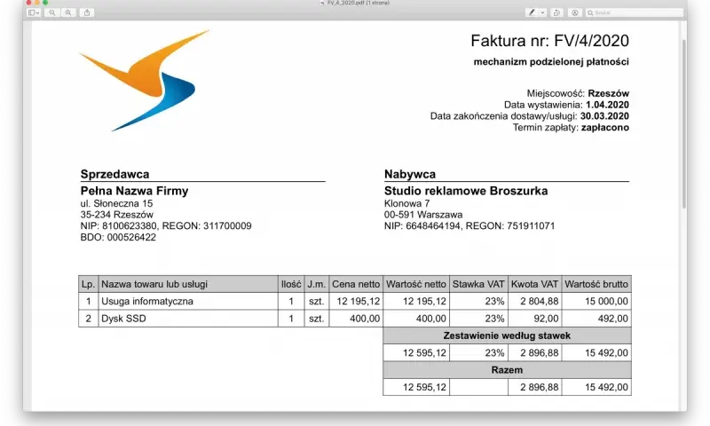 Split payment a faktury ponieżej 15 tys. zł? To zasady stosowania