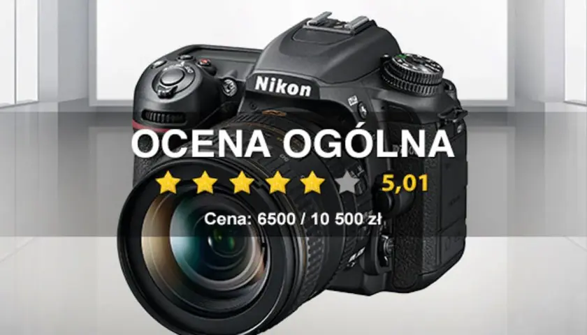 Nikon D7500 test: aparat z oceną 5,01 gwiazdek, cena 6500-10500 zł.