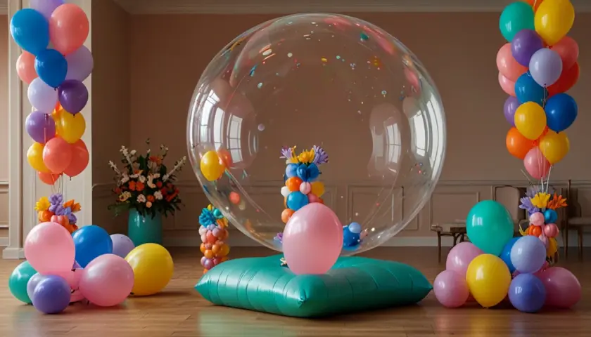Wyjątkowy balon z balonami w środku - pomysł na niepowtarzalną dekorację