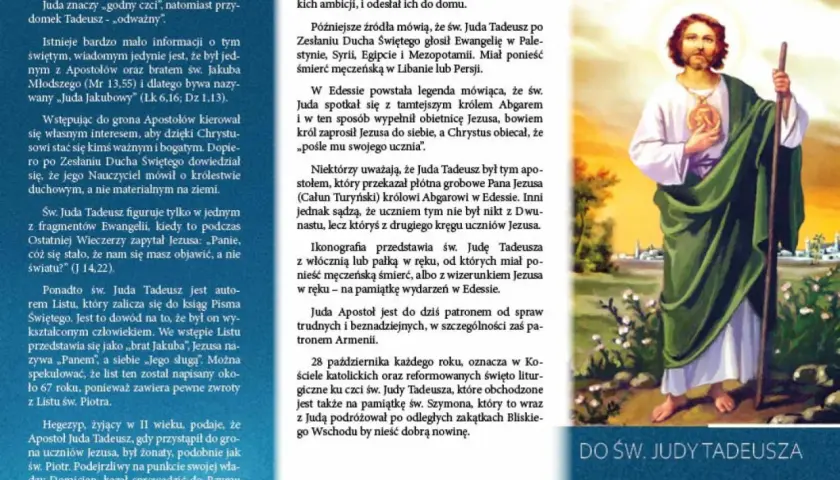 Litania do św. Judy Tadeusza - jak modlitwa zmienia życie i wiarę.