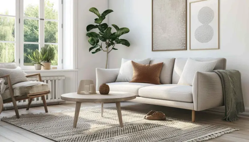 Aranżacja salonu 30m2: 8 inspiracji na jasne wnętrze