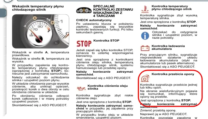 Jakie komunikaty pokazuje wyświetlacz Peugeot 407? Praktyczne wyjaśnienia