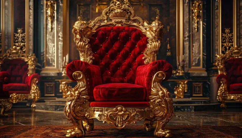 Fotel tron - efektowny i majestatyczny element dekoracji wnętrz