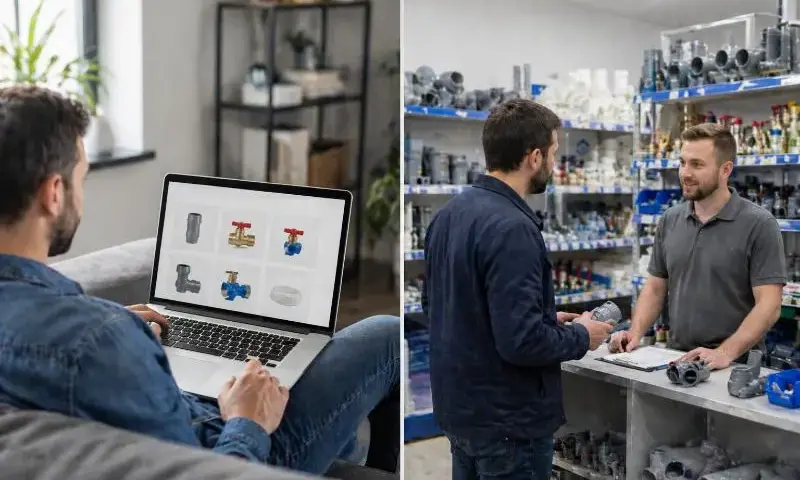 Korzystanie z platformy zakupowej w hurtowni instalacyjnej