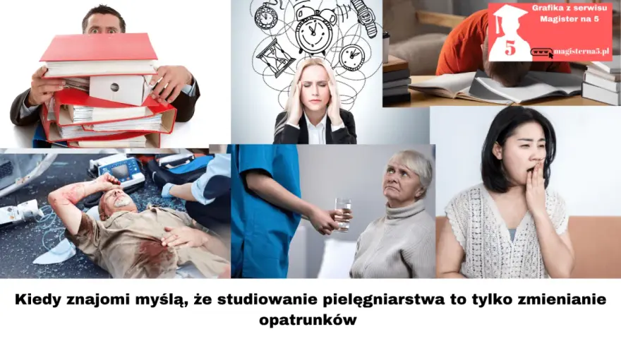 Stres, nauka, wypadek, opieka nad starszymi - to wszystko w pracy pielęgniarki z tytułem magistra.