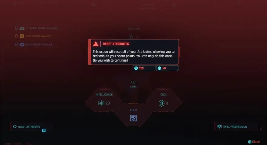 Cyberpunk 2077: Reset atrybutów 2.0 Jedna szansa, jak ją wykorzystać?