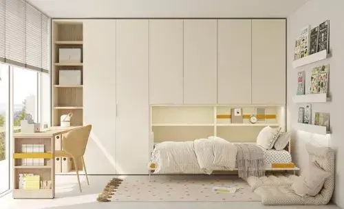Dormitorios juveniles con cama grande: maximiza estilo y espacio
