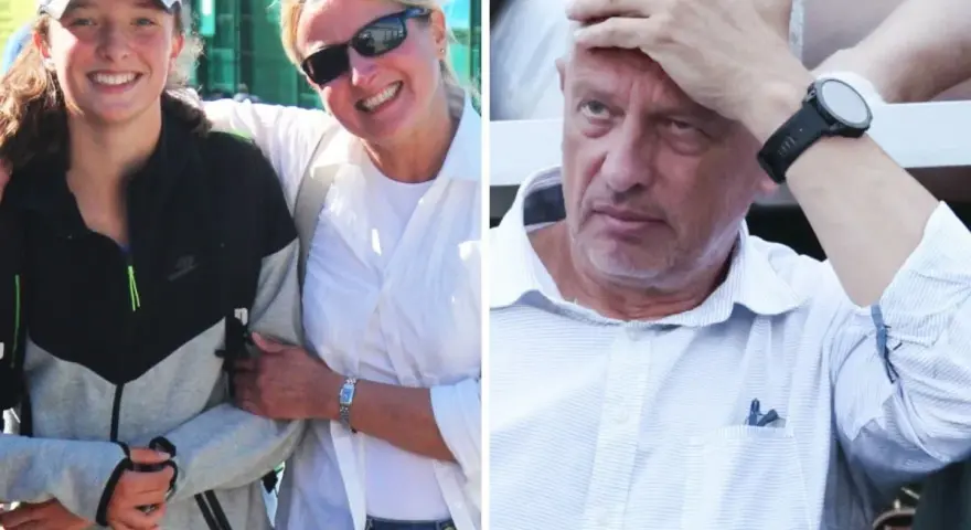 Dorota Świątek z córką, uśmiechnięte, obok mężczyzna zmartwiony.