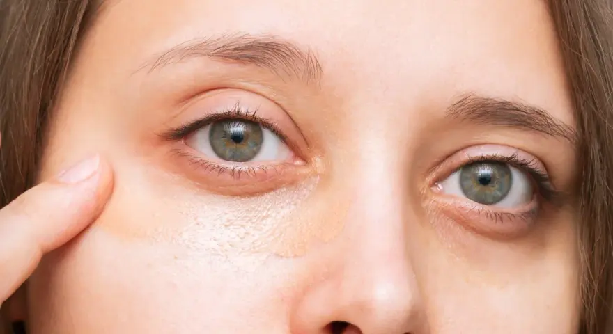 Application de correcteur pour comment cacher les cernes sous les yeux.