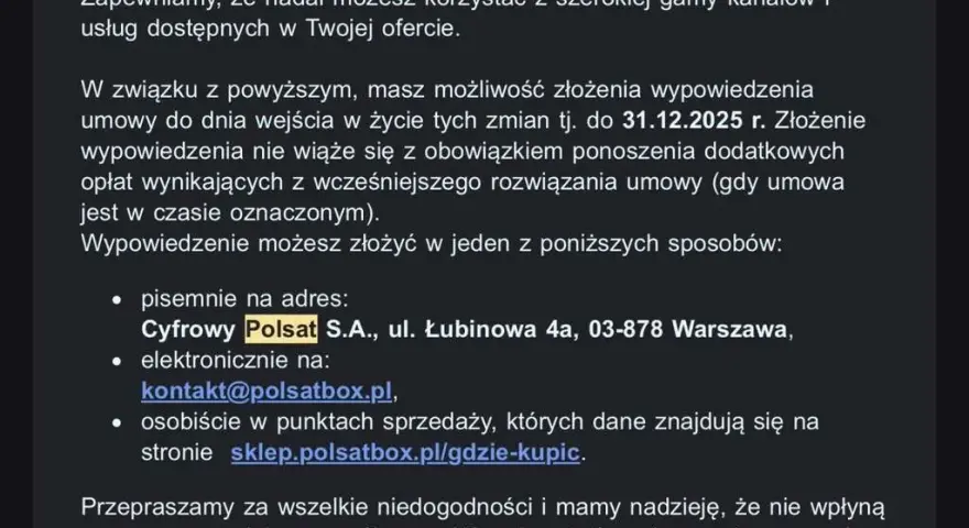Polsat Box: Rozwiązanie umowy bez kar? Sprawdź, jak to zrobić!