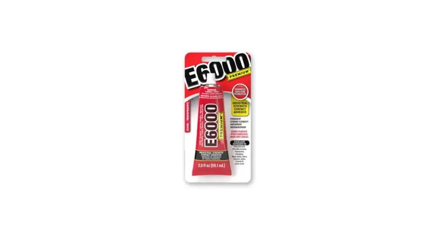 E6000 Premium adhesive tube, showcasing its industrial strength and how strong is E6000 for bonding various materials.