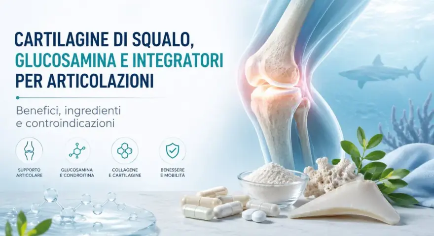 Scopri come rigenerare le cartilagini in modo naturale con cartilagine di squalo, glucosamina e collagene. Integratori per articolazioni sane.
