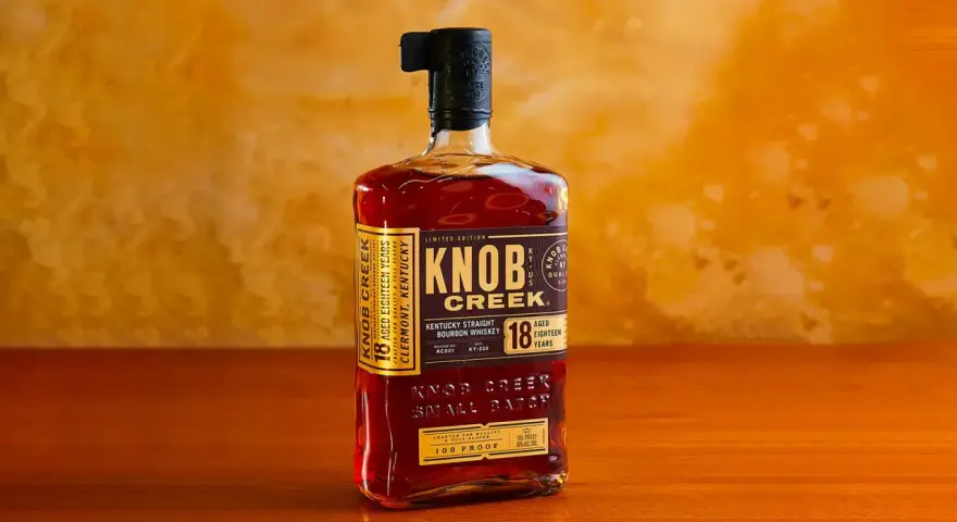 Butelka Knob Creek 18 Years Old, Kentucky Straight Bourbon Whiskey, 100 Proof. Ten czarny black mine whisky to prawdziwy skarb.