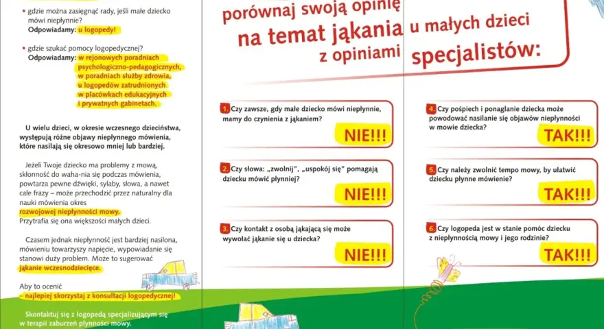 Rodzicu, porównaj swoją opinię o jąkaniu u dzieci z opiniami specjalistów. Czy pośpiech nasila jąkanie? TAK!!!
