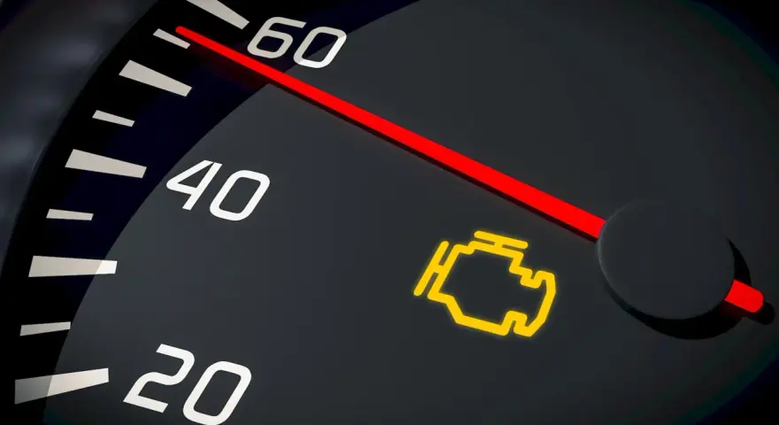 Spia gialla accesa sul cruscotto: un'anomalia motore da controllare subito.