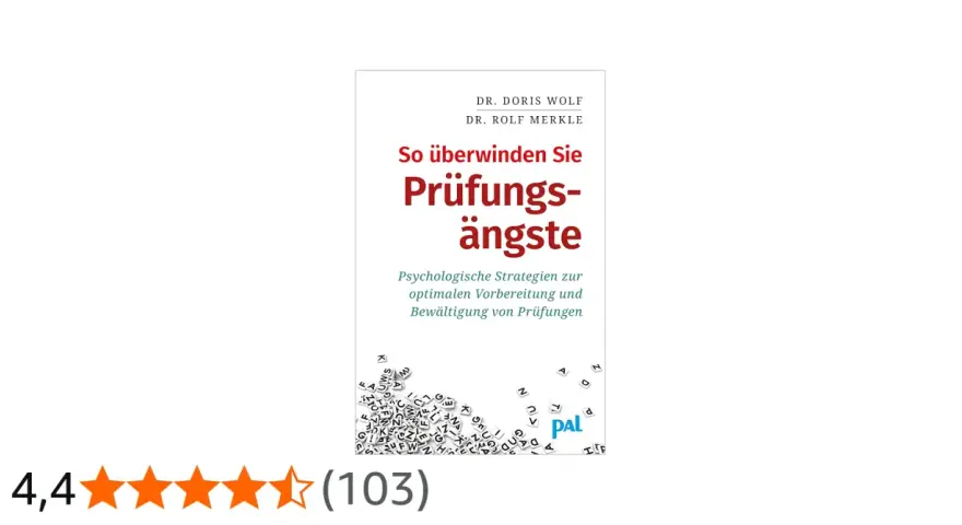 Buchcover "So überwinden Sie Prüfungsängste" mit psychologischen Strategien zur optimalen Vorbereitung und Bewältigung von Prüfungen.