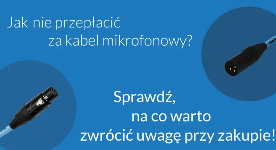 Rodzaje kabli audio: dwa złącza XLR, jedno męskie, drugie żeńskie, pokazują, jak wybrać dobry kabel mikrofonowy.