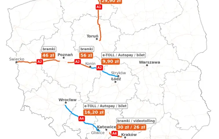 Autostrada A4: Płatne i darmowe odcinki wszystko, co musisz wiedzieć
