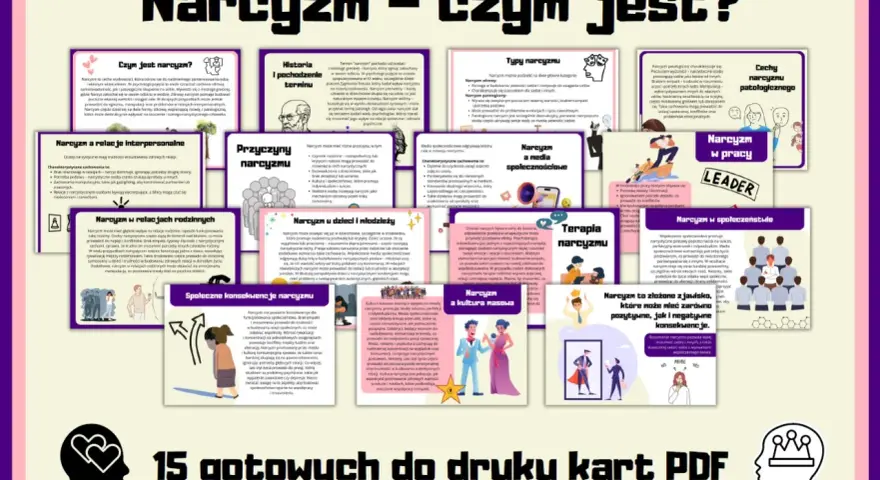 Narcyzm - czym jest? Odkryj przyczyny, typy, konsekwencje i terapię narcyzmu. Poznaj wpływ narcyzmu na relacje, media i społeczeństwo.