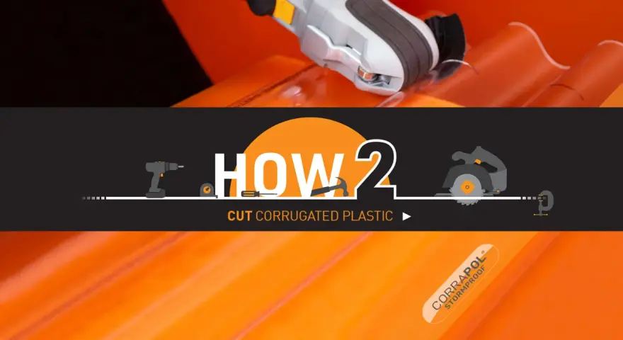 Learn how to cut corrugated plastic with this guide. Tools like drills, saws, and hammers are shown.
