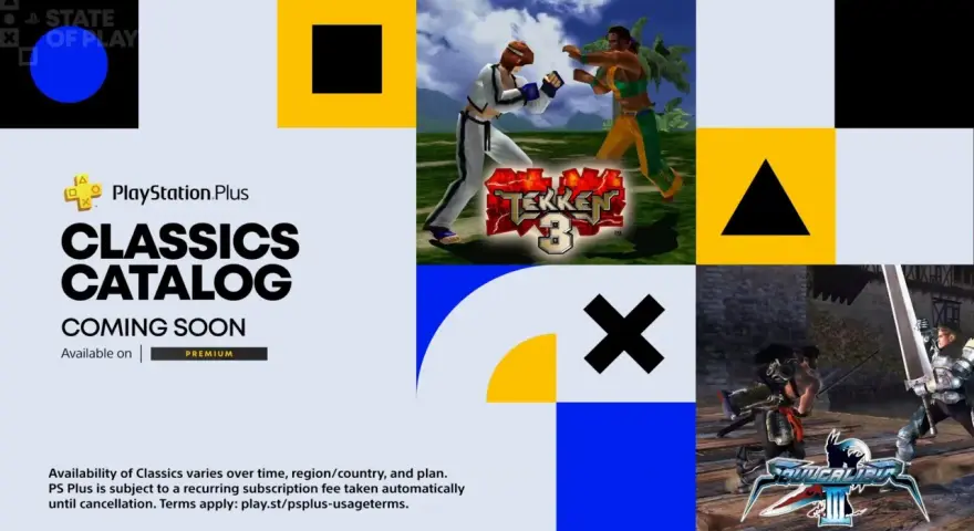 Klasyki z PS Plus w październiku: Tekken 3 i Soulcalibur III w Classics Catalog.