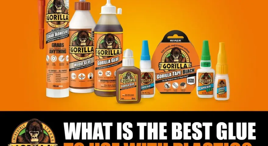 Gorilla offers various types of glue for plastic, including super glues, wood glue, and grab adhesive, all designed for tough jobs.
