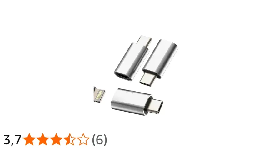 Adapter för att koppla lightning hona till usb c hane. Perfekt för att ladda din iPhone med en USB-C-kabel.