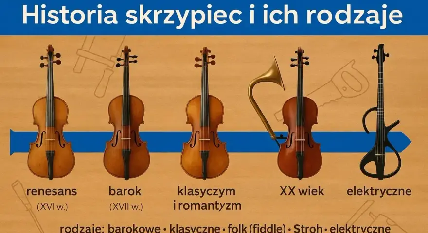 Ewolucja skrzypiec: od renesansu po elektryczne. Zastanawiasz się, ile strun mają skrzypce? Tradycyjnie cztery, ale historia instrumentu jest bogata!
