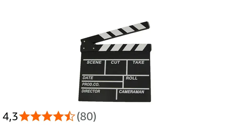 Ciak foto: una lavagna per il cinema, pronta per segnare scena, ciak e ciak.