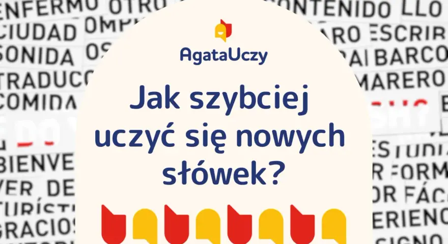 Jak szybko nauczyć się nowych słówek po hiszpańsku? Tło to tekst z hiszpańskimi słowami.