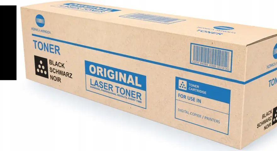 Oryginalny czarny toner Konica Minolta do bizhub c253, zapewniający doskonałe rezultaty druku.