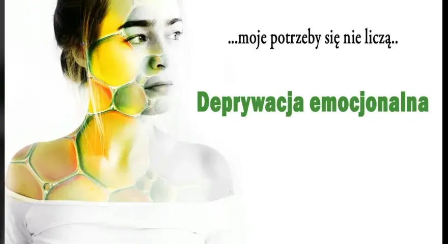 Twarz kobiety z bańkami mydlanymi, symbolizującymi deprywację emocjonalną i poczucie, że jej potrzeby się nie liczą.