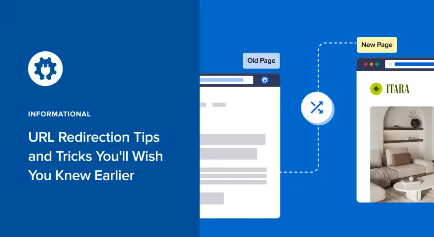 Illustration montrant comment modifier l'URL d'une page WordPress pour rediriger vers une nouvelle page.