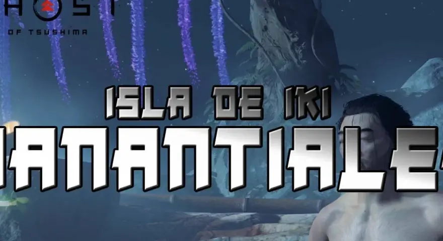 Jin Sakai se relaja en los manantiales de la Isla de Iki en Ghost of Tsushima.
