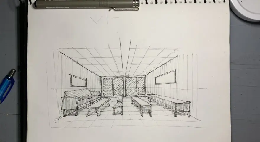 Dibuja tu sótano soñado: ¡3D fácil con perspectiva de un punto!