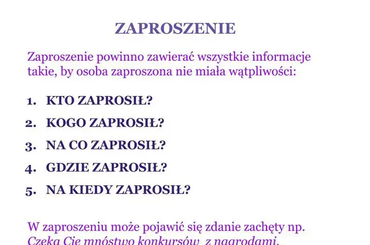 Jak napisać zaproszenie przykład – wzory i porady na różne okazje