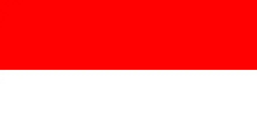 Flaga Indonezji, czerwono-biała. Planujesz podróż? Sprawdź wymagania dotyczące indonezja wiza.