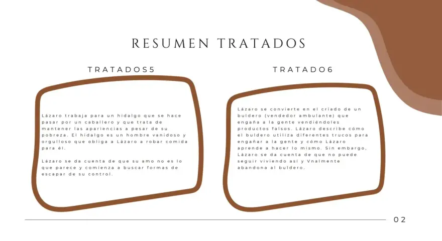 Resumen de los personajes de Lazarillo de Tormes: Lázaro sirve a un hidalgo vanidoso y luego a un buldero engañador.