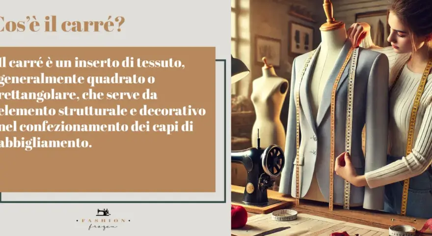 Il carré, un inserto di tessuto quadrato o rettangolare, è fondamentale per la struttura e l'estetica dei capi d'abbigliamento.