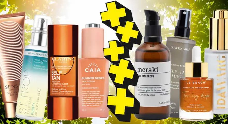 Här är en samling brun-utan-sol-produkter, perfekt för att busa sig till en solkysst look.