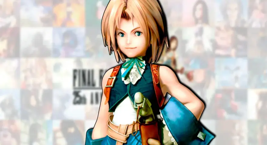 Zidane Tribal, protagonista de Final Fantasy IX, luce su atuendo característico. ¡Imagina un **final fantasy ix remake** con gráficos así!