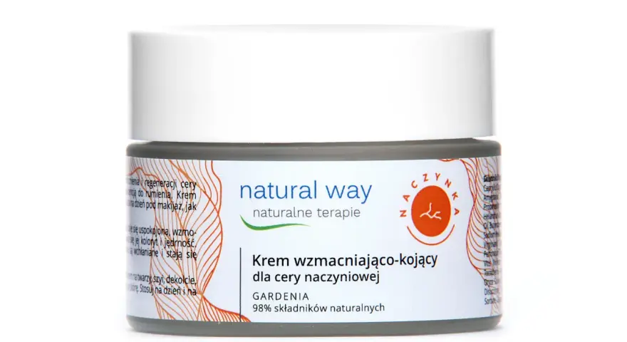 Natural Way Krem wzmacniająco-kojący dla cery naczynkowej. Idealny, gdy szukasz, jaki krem do cery naczynkowej wybrać.