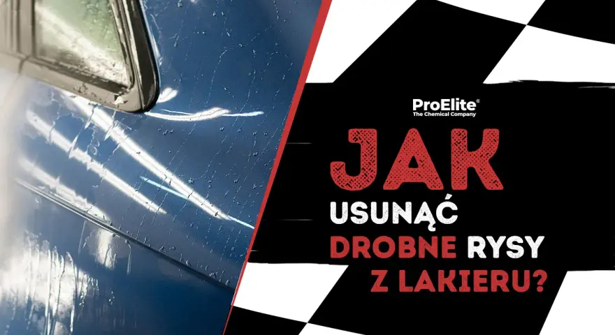 Jak usunąć drobne rysy z lakieru? Błyszczący, niebieski lakier samochodu z widocznymi śladami po wodzie i drobnymi zarysowaniami.