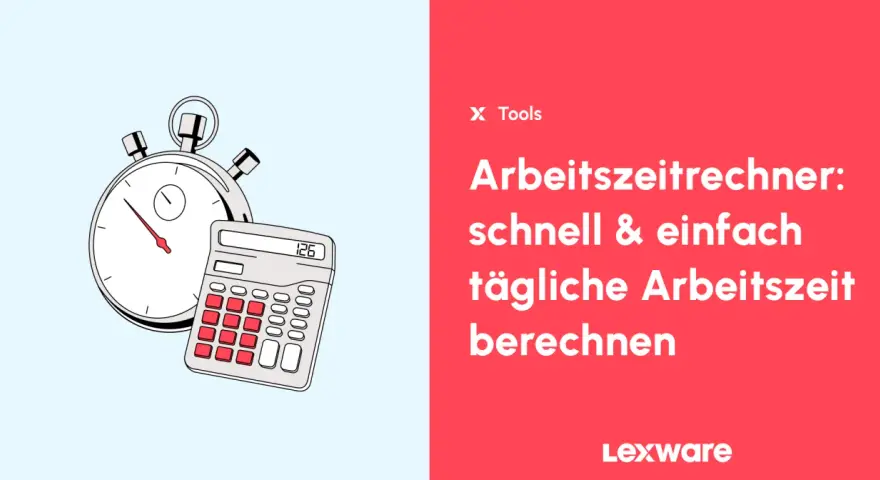 Stoppuhr und Taschenrechner für die Berechnung von Arbeitsstunden pro Monat.