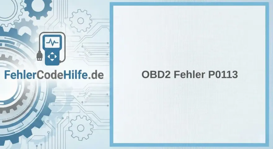 OBD2 Fehler P0113: Symptome eines defekten Ansauglufttemperatur Sensors. Hilfe bei Fehlercodes auf FehlerCodeHilfe.de.
