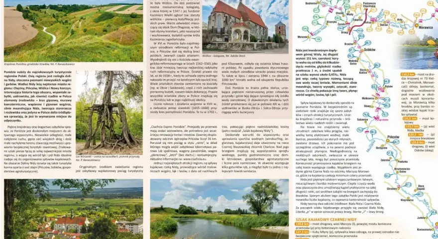 Ponidzie atrakcje: malownicze krajobrazy, zabytki, uzdrowiska, rzeki Nida i Czarna Nida. Idealne miejsce na aktywny wypoczynek i spływy kajakowe.